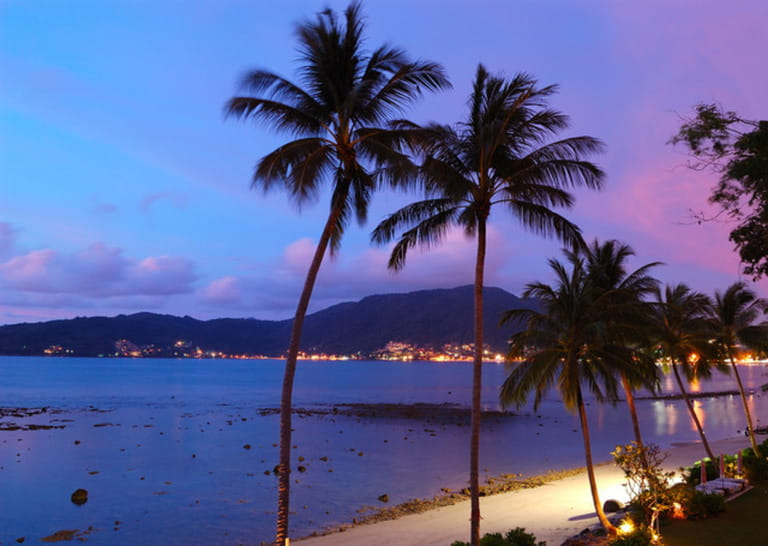 Sunset at the Patong beach, Phuket, Thailand Sunset at the Patong beach, Phuket, Thailand