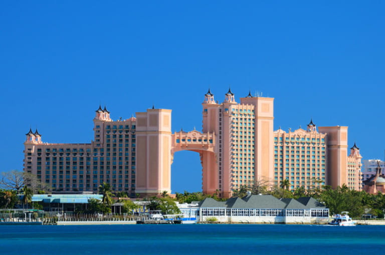 Atlantis Paradise Island resort in Nassau, Bahamas.