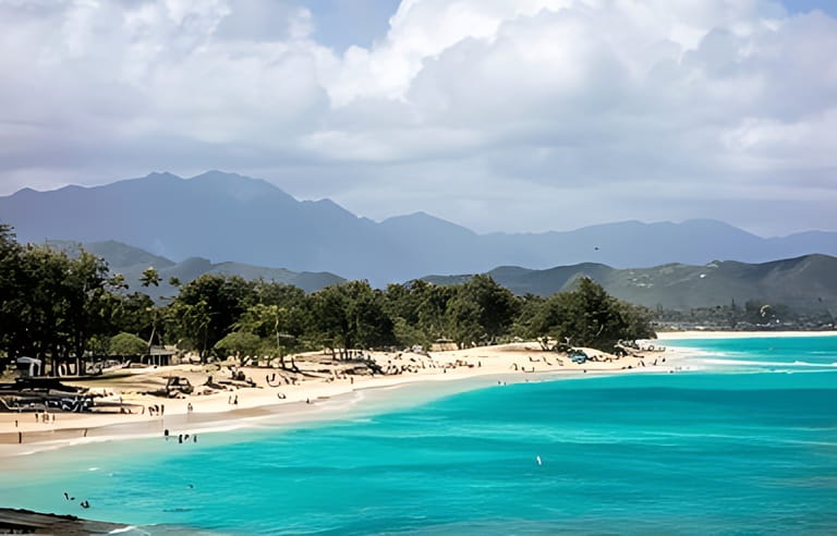 Kailua Beach on the Hawaiian island of Oahu Kailua Beach on the Hawaiian island of Oahu