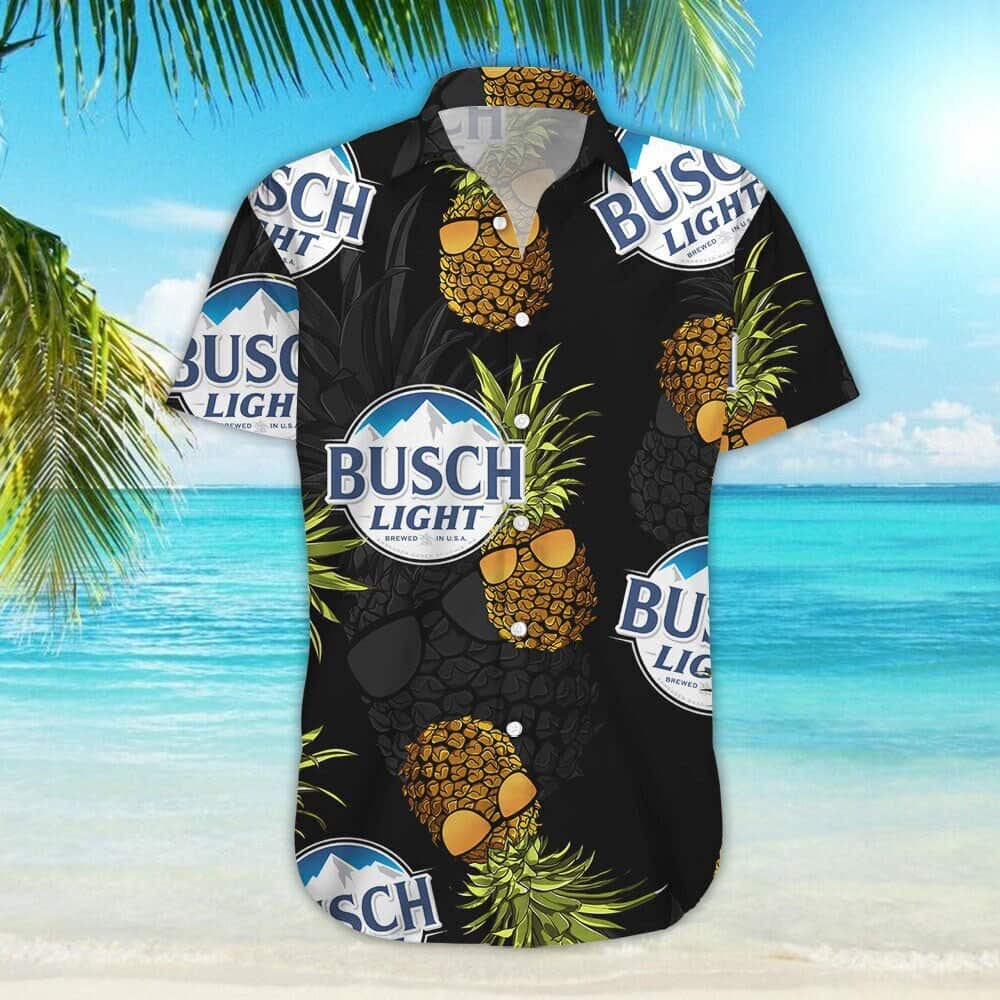 Busch Light Pineapple Aloha Hawaiian Shirt Busch Light Pineapple Aloha Hawaiian Shirt