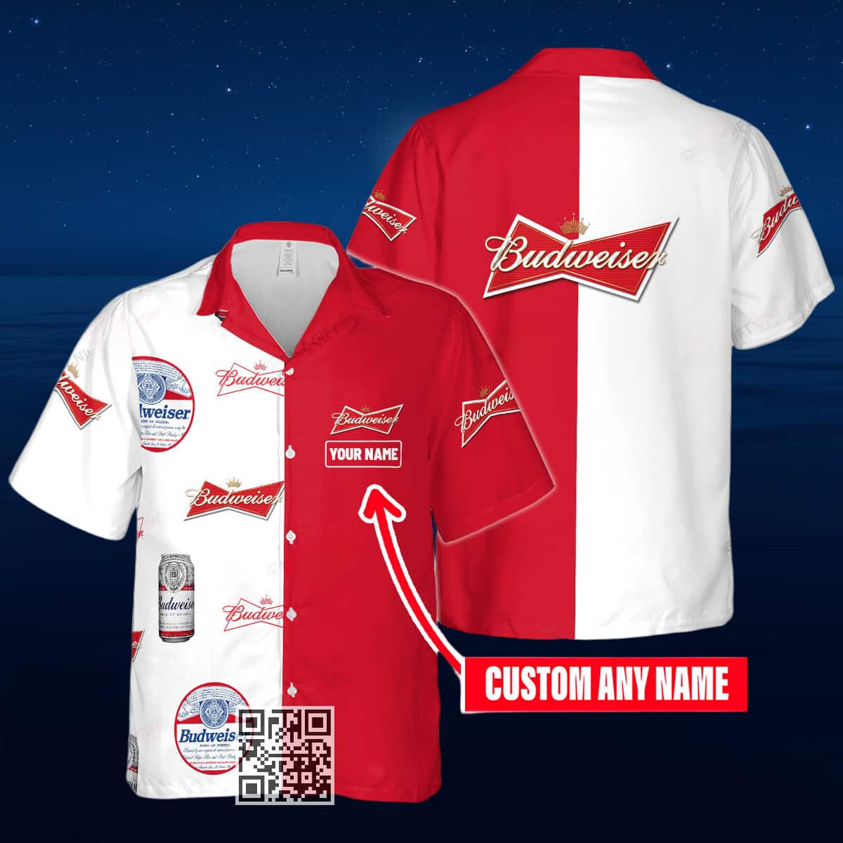 Aloha Budweiser Beer Hawaiian Shirt Custom Name Aloha Budweiser Beer Hawaiian Shirt Custom Name