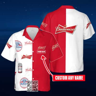 Aloha Budweiser Beer Hawaiian Shirt Custom Name