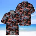 Aloha Budweiser Hawaiian Shirt Red Parrots Summer Beach Gift