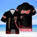 Budweiser Hawaiian Shirt Custom Name Gift For Beer Lovers