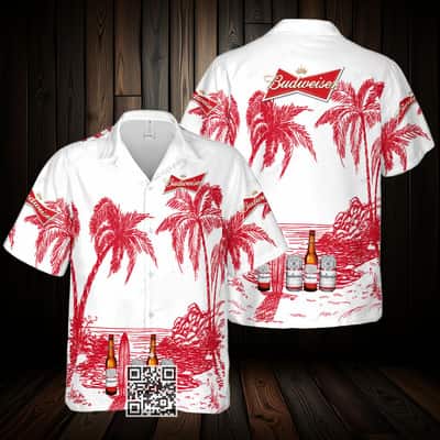 Aloha Budweiser Beer Hawaiian Shirt Gift For Beach Trip Aloha Budweiser Beer Hawaiian Shirt Gift For Beach Trip