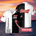 Basic Budweiser Beer Hawaiian Shirt Custom Name Basic Budweiser Beer Hawaiian Shirt Custom Name