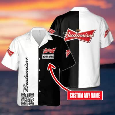 Basic Budweiser Beer Hawaiian Shirt Custom Name Basic Budweiser Beer Hawaiian Shirt Custom Name