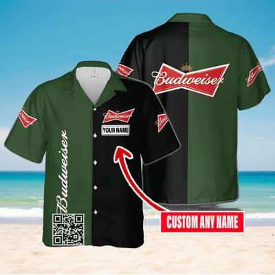 Budweiser Hawaiian Shirt Custom Name Beer Lovers Gift