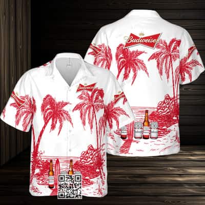 Aloha Budweiser Hawaiian Shirt Summer Beach Gift