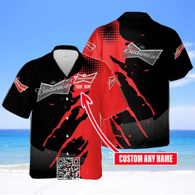 Budweiser Hawaiian Shirt Gift For Beer Drinkers Custom Name Budweiser Hawaiian Shirt Gift For Beer Drinkers Custom Name