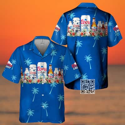 Aloha Coors Light Collection Hawaiian Shirt Beer Lovers Gift