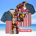 Personalized Coors Light Beer Hawaiian Shirt Custom Name Summer Beach Gift
