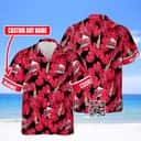 Aloha Coors Light Beer Hawaiian Shirt Palm Leaves Pattern Best Beach Gift Custom Name