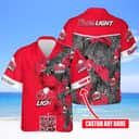 Aloha Coors Light Hawaiian Shirt Best Beach Gift Custom Name