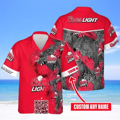 Aloha Coors Light Hawaiian Shirt Best Beach Gift Custom Name