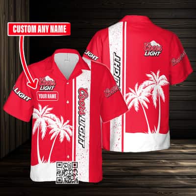Aloha Coors Light Beer Hawaiian Shirt Summer Beach Gift Custom Name Aloha Coors Light Beer Hawaiian Shirt Summer Beach Gift Custom Name