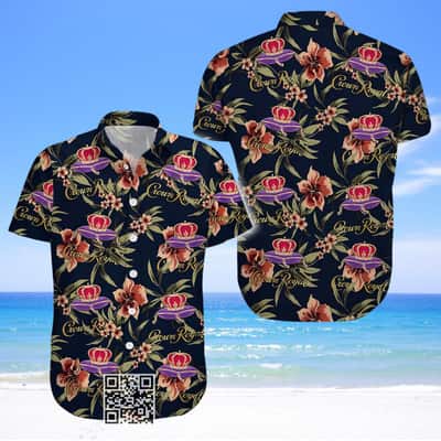 Aloha Crown Royal Whisky Hawaiian Shirt Beach Lovers Gift