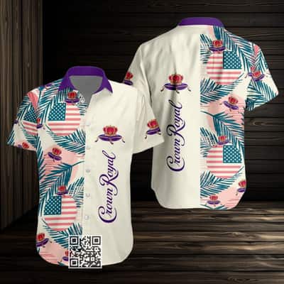 Vintage Aloha Crown Royal Whisky Hawaiian Shirt Best Beach Gift