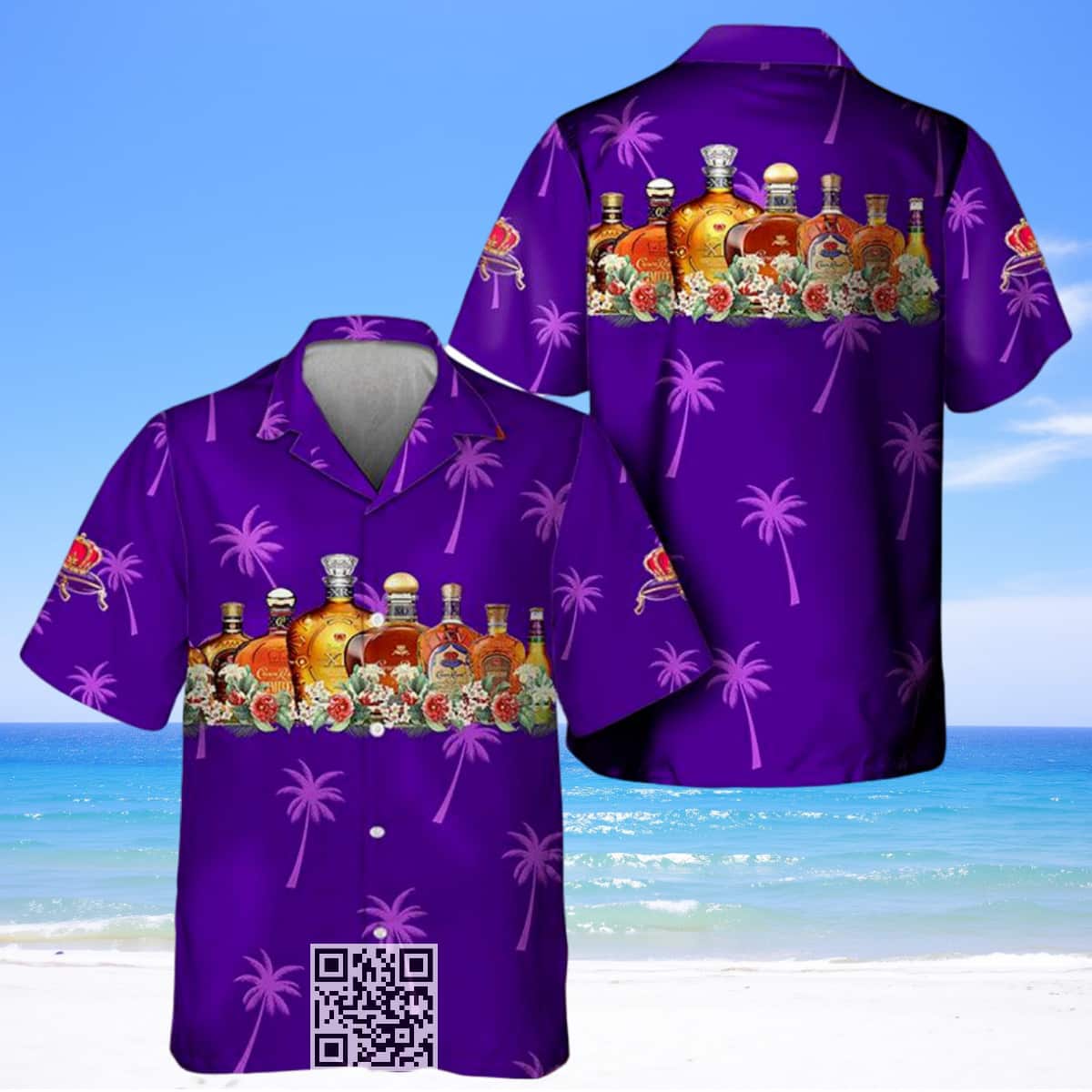 Crown Royal Collection Hawaiian Shirt Gift For Whisky Lovers