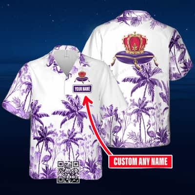 Aloha Crown Royal Hawaiian Shirt Summer Beach Gift Custom Name