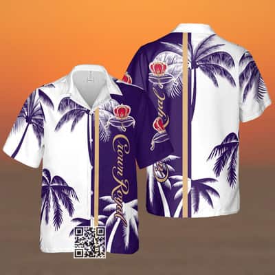 Vintage Crown Royal Whisky Hawaiian Shirt Beach Gift For Friend
