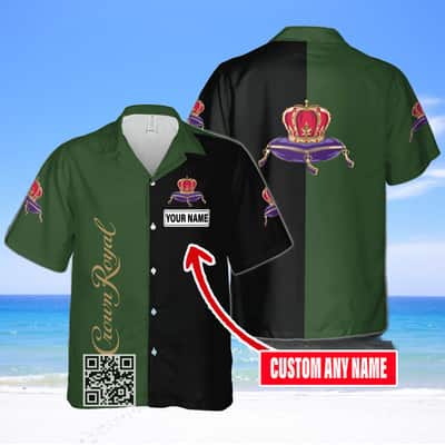 Crown Royal Hawaiian Shirt Custom Name Gift For Whisky Lovers