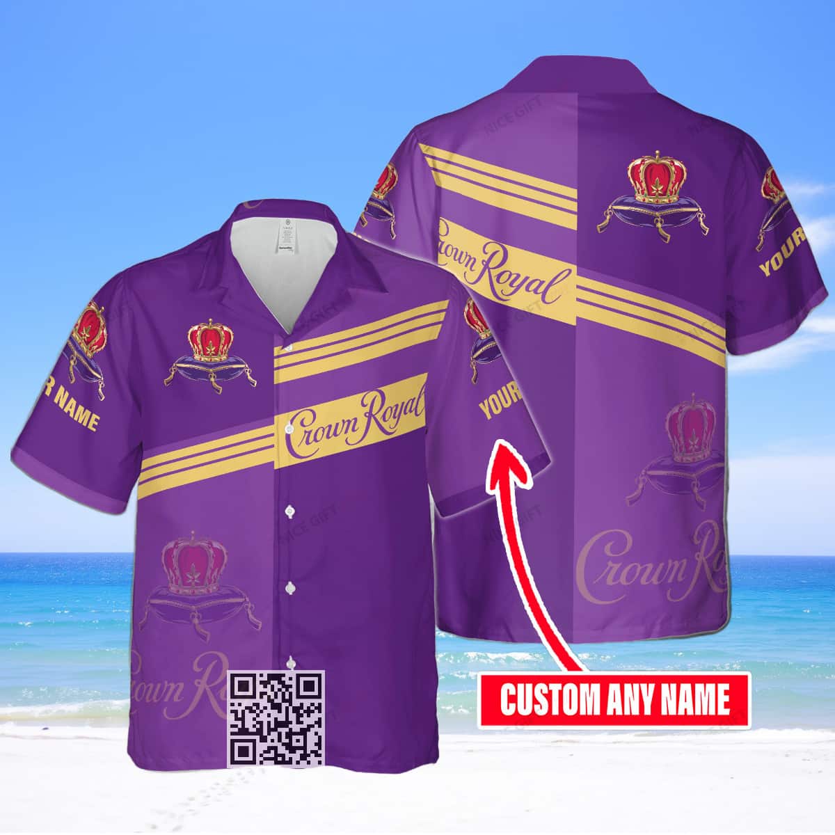 Crown Royal Whisky Hawaiian Shirt Custom Name Gift For Best Friends