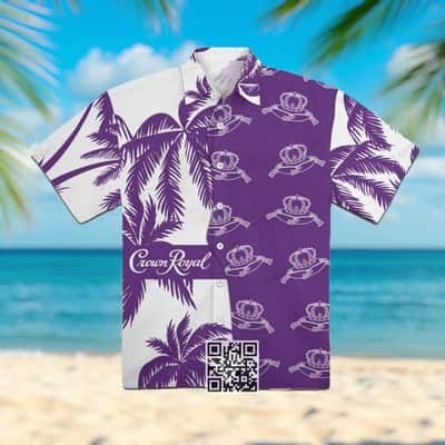Aloha Crown Royal Whisky Hawaiian Shirt Beach Gift For Friend
