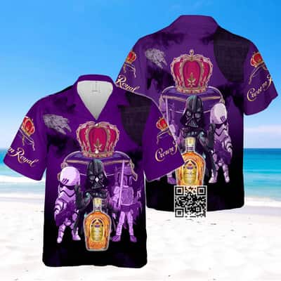 Star Wars Darth Vader Crown Royal Whisky Hawaiian Shirt Star Wars Darth Vader Crown Royal Whisky Hawaiian Shirt