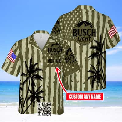 Personalized Busch Light Beer Hawaiian Shirt Custom Name