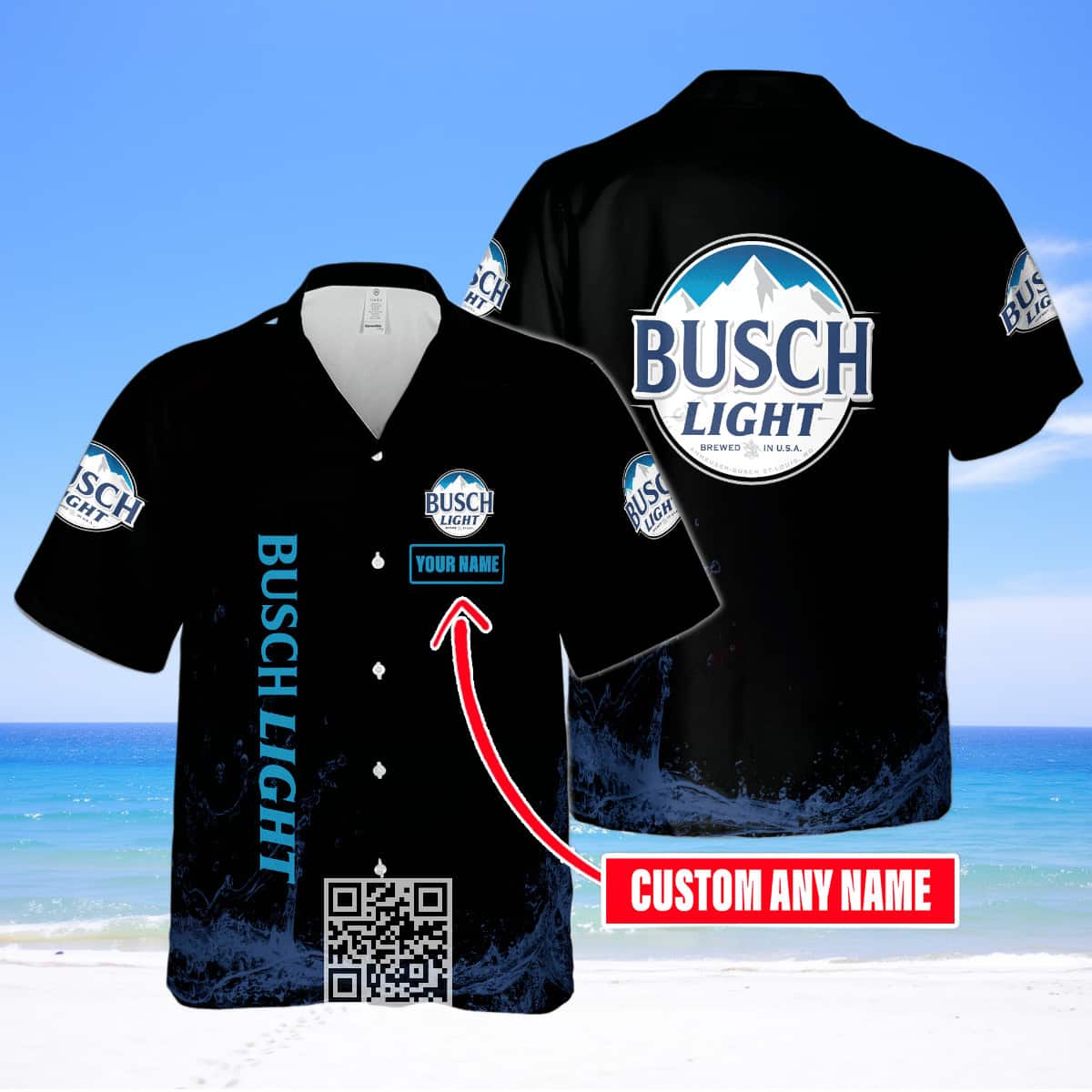 Busch Light Hawaiian Shirt Gift For Beer Lovers Custom Name Busch Light Hawaiian Shirt Gift For Beer Lovers Custom Name