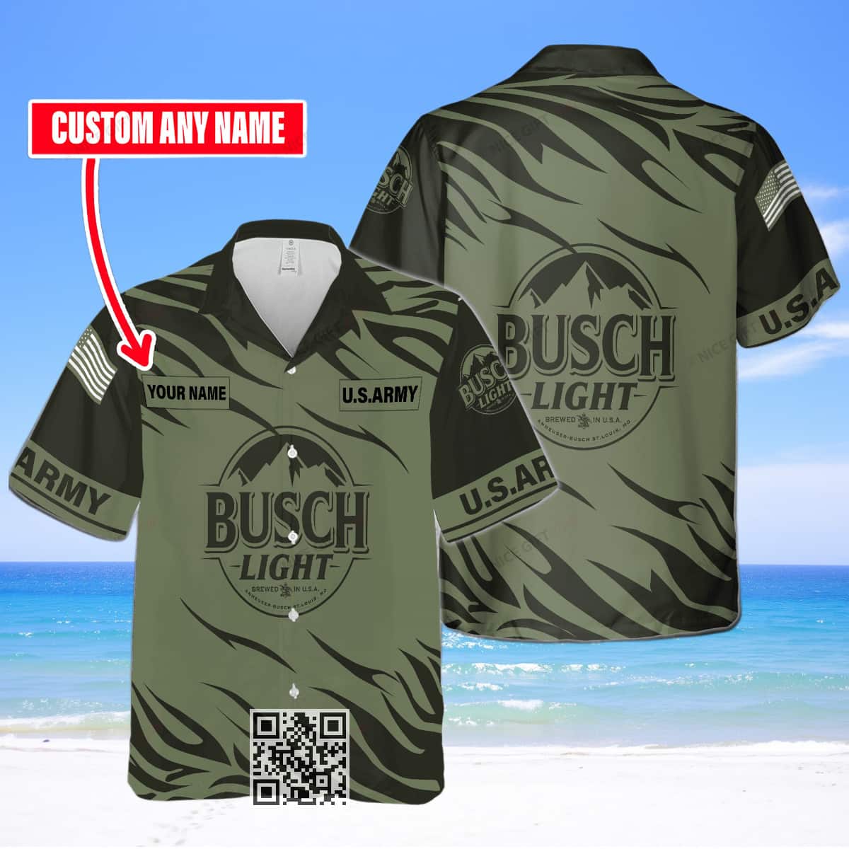 Busch Light Beer Hawaiian Shirt Gift For Husband Custom Name Busch Light Beer Hawaiian Shirt Gift For Husband Custom Name