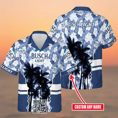Aloha Busch Light Beer Hawaiian Shirt Summer Beach Gift Custom Name