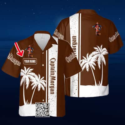 Vintage Captain Morgan Hawaiian Shirt Beach Lovers Gift Custom Name