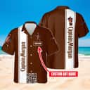Captain Morgan Rum Hawaiian Shirt Gift For Husband Custom Name