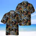 Guinness Beer Hawaiian Shirt Red Parrots Gift For Beach Trip