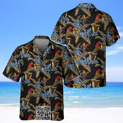 Guinness Beer Hawaiian Shirt Red Parrots Gift For Beach Trip Guinness Beer Hawaiian Shirt Red Parrots Gift For Beach Trip