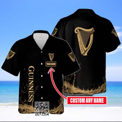 Guinness Beer Hawaiian Shirt Gift For Him Custom Name Guinness Beer Hawaiian Shirt Gift For Him Custom Name