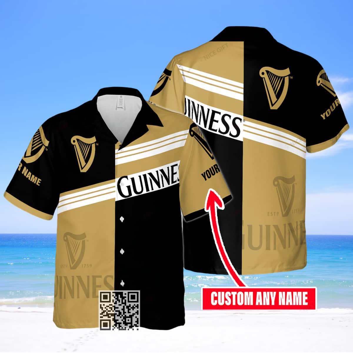 Guinness Beer Hawaiian Shirt Gift For Best Friends Custom Name Guinness Beer Hawaiian Shirt Gift For Best Friends Custom Name