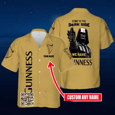 Darth Vader Star Wars Guinness Beer Hawaiian Shirt Custom Name Darth Vader Star Wars Guinness Beer Hawaiian Shirt Custom Name