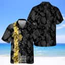 Aloha Guinness Beer Hawaiian Shirt Palm Leaves Pattern