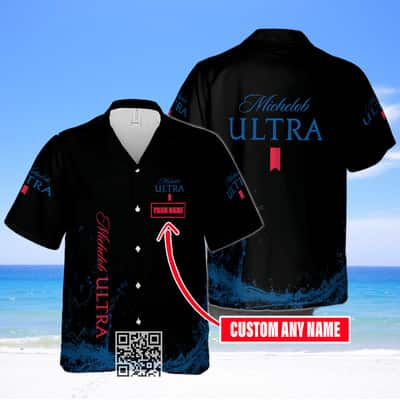 Michelob ULTRA Beer Hawaiian Shirt Custom Name Gift For Husband