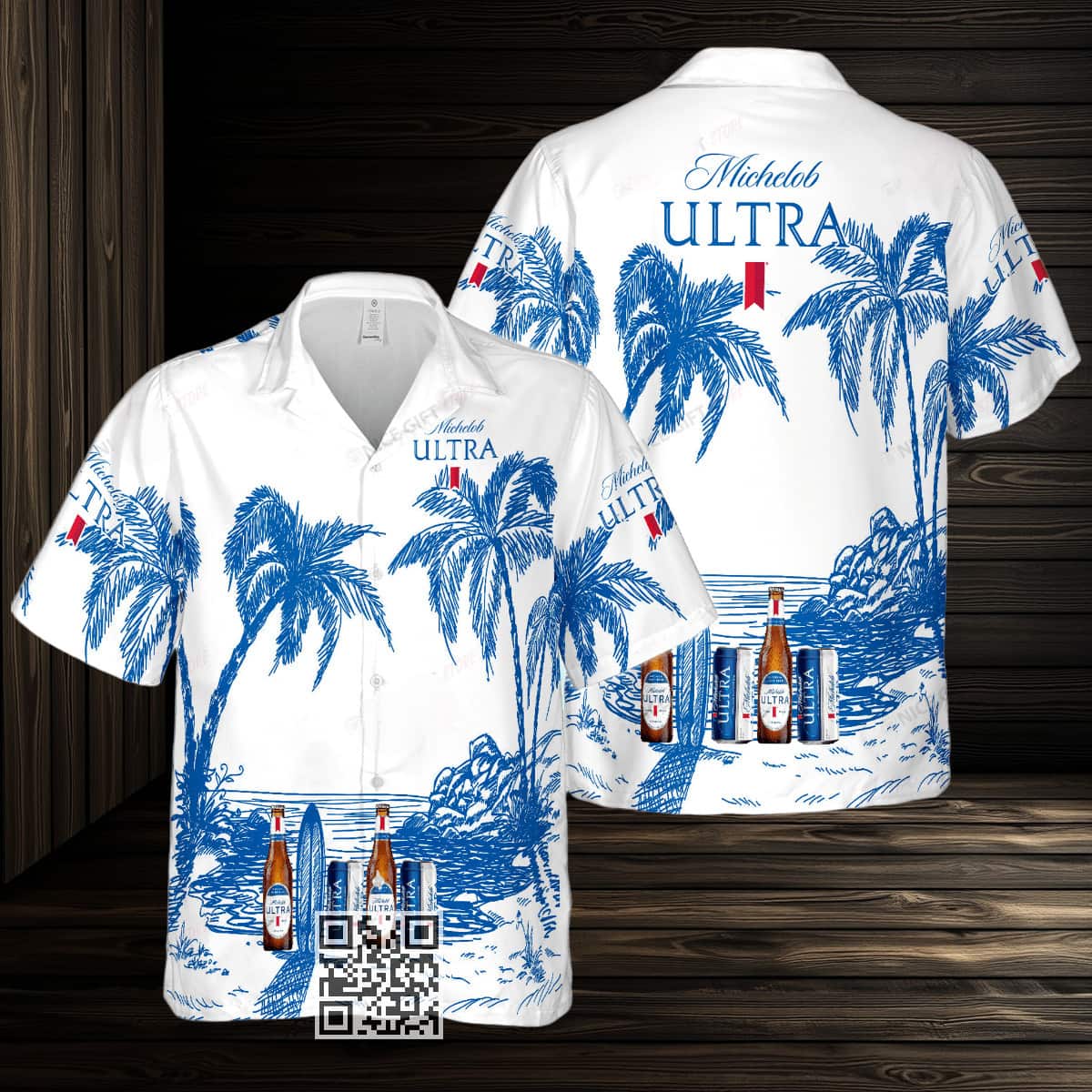Vintage Michelob ULTRA Hawaiian Shirt Gift For Beer Lovers
