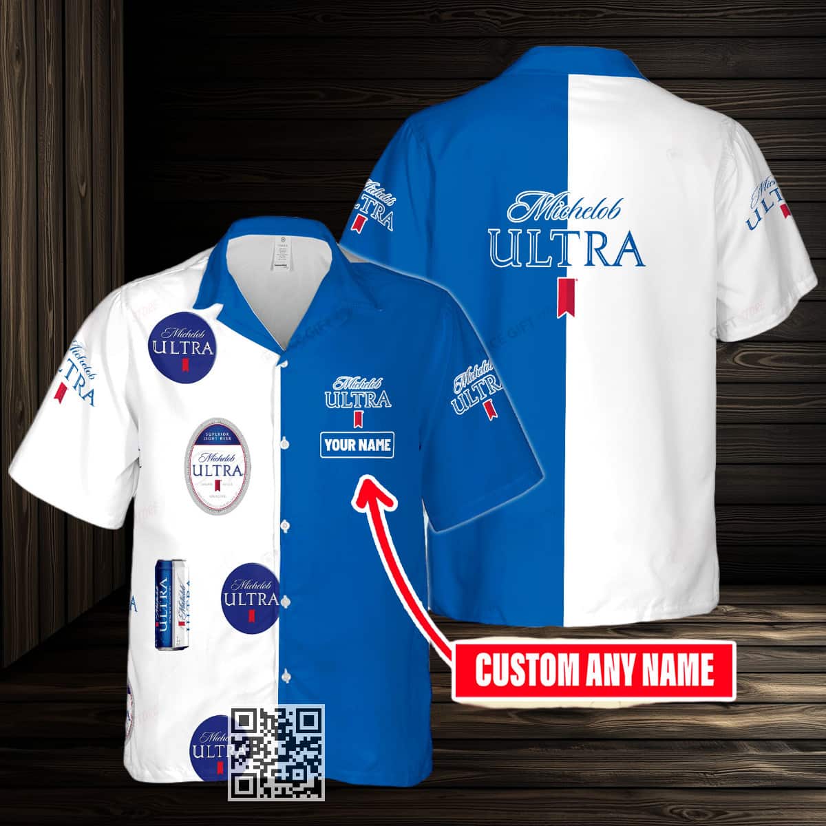 Aloha Michelob ULTRA Beer Hawaiian Shirt Custom Name Summer Beach Gift