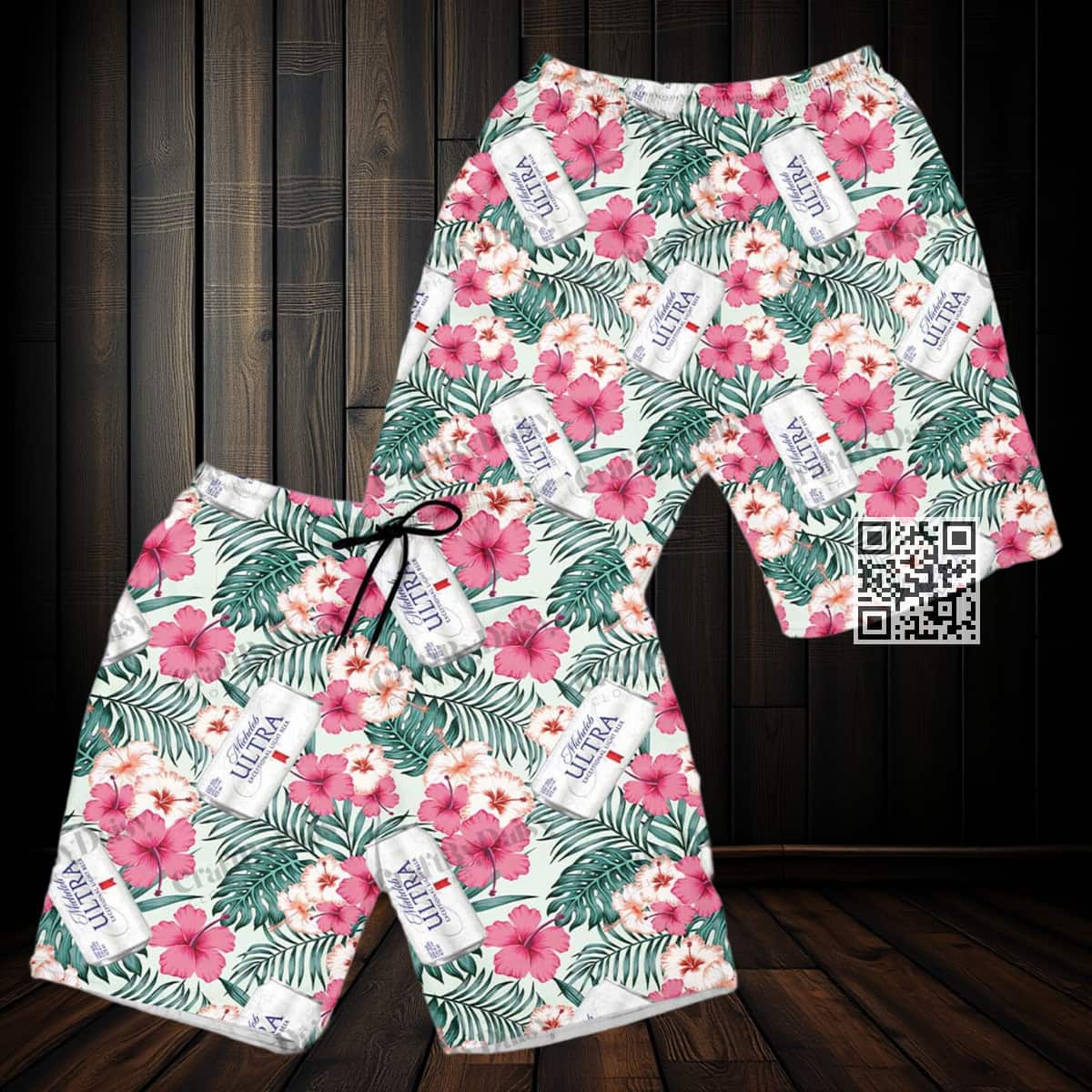 Aloha Michelob ULTRA Beer Hawaiian Shirt Hibiscus Flower Pattern Aloha Michelob ULTRA Beer Hawaiian Shirt Hibiscus Flower Pattern