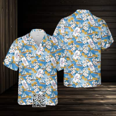 Aloha Michelob ULTRA Beer Hawaiian Shirt Sailboat Gift For Beach Lovers