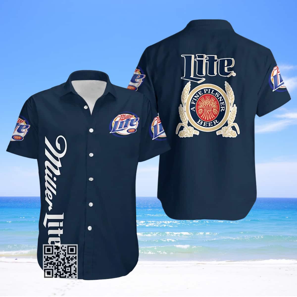 Miller Lite Beer Hawaiian Shirt Beach Lovers Gift