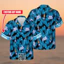 Bud Light Beer Hawaiian Shirt Custom Name Palm Leaves Pattern Bud Light Beer Hawaiian Shirt Custom Name Palm Leaves Pattern