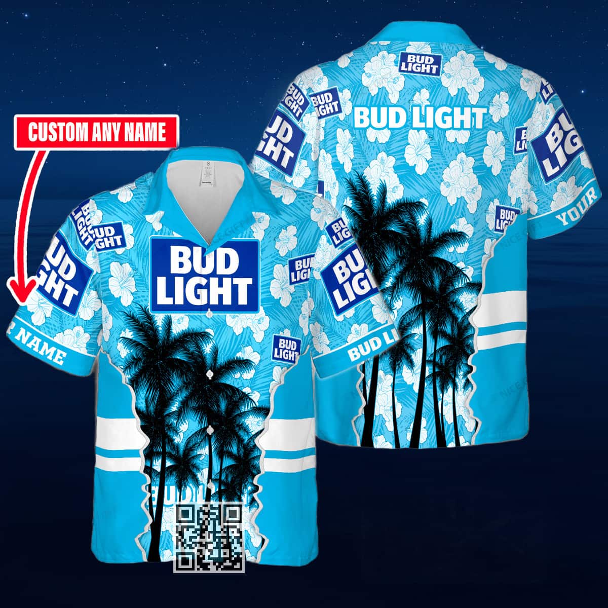 Aloha Bud Light Beer Hawaiian Shirt Custom Name Summer Beach Gift Aloha Bud Light Beer Hawaiian Shirt Custom Name Summer Beach Gift
