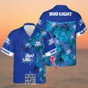Bud Light Beer Hawaiian Shirt Custom Name Beach Gift For Him Bud Light Beer Hawaiian Shirt Custom Name Beach Gift For Him